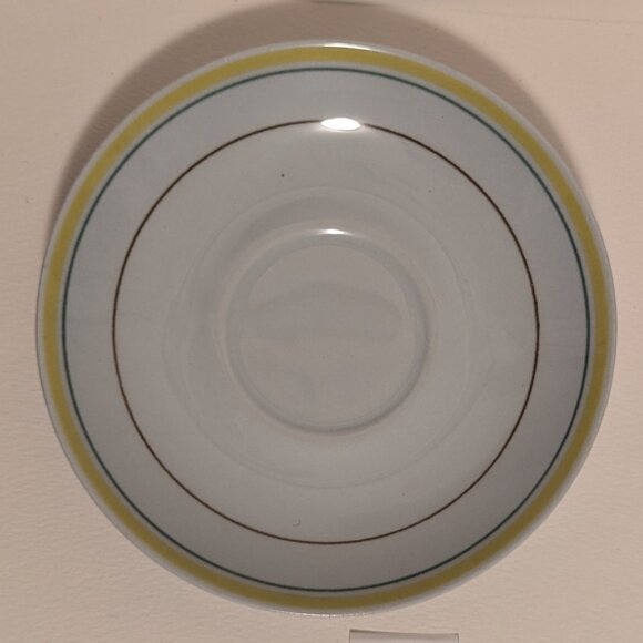 Vintage Handpainted Arabia Finland Windflower Teacup and Saucer with Flaw - Picture 4 of 13